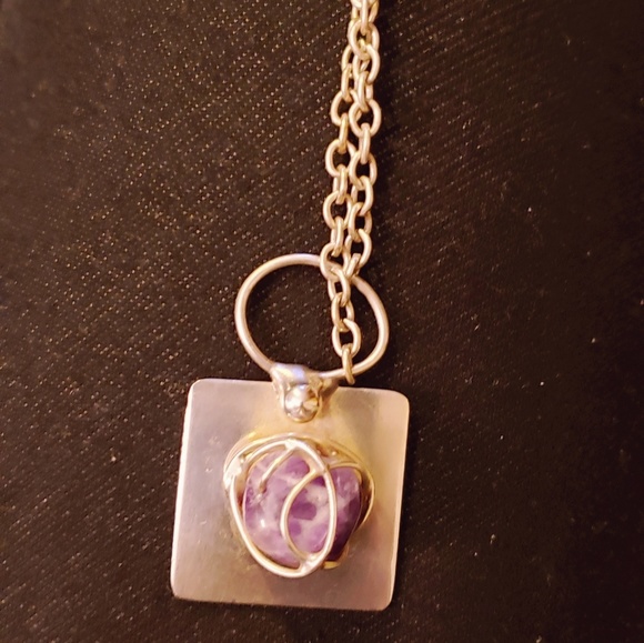 D.S. Denmark Sterling Silver Pendant Necklace - Picture 2 of 5